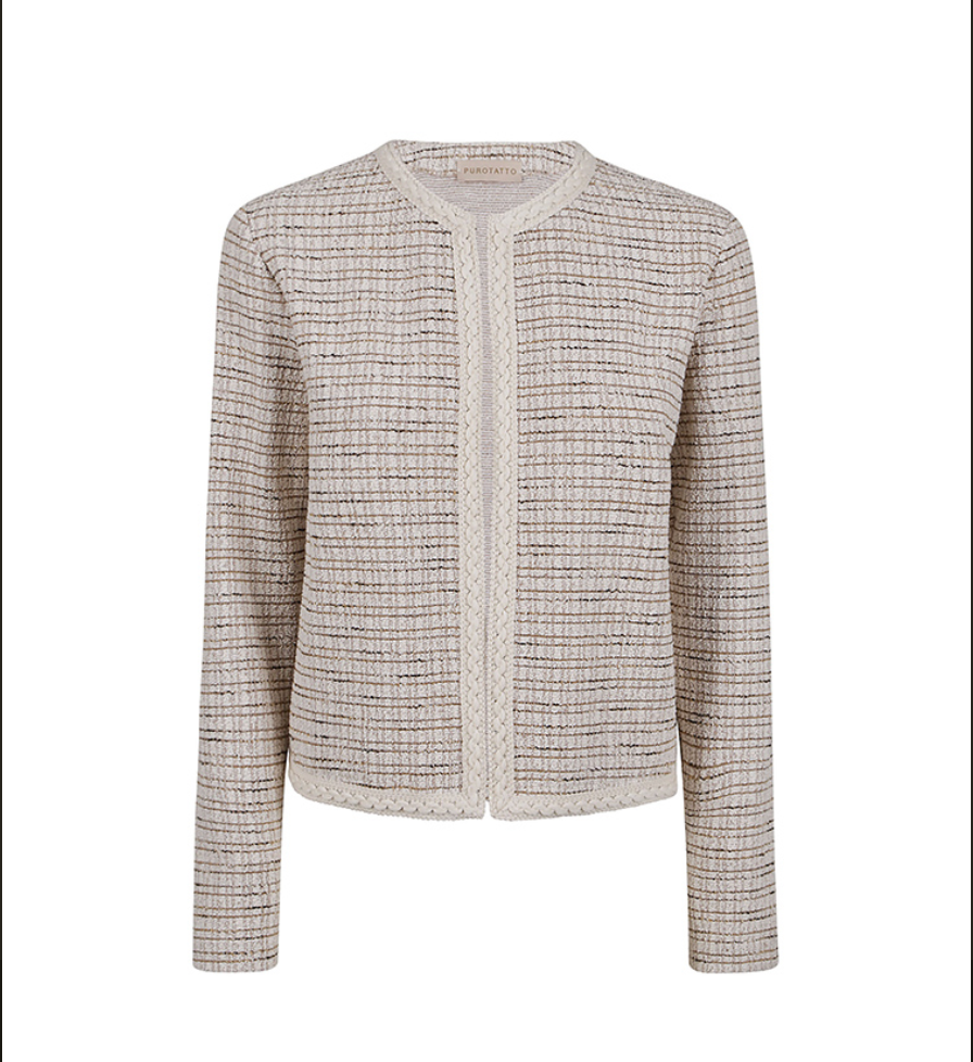 Purotatto Sand Tweed Blazer