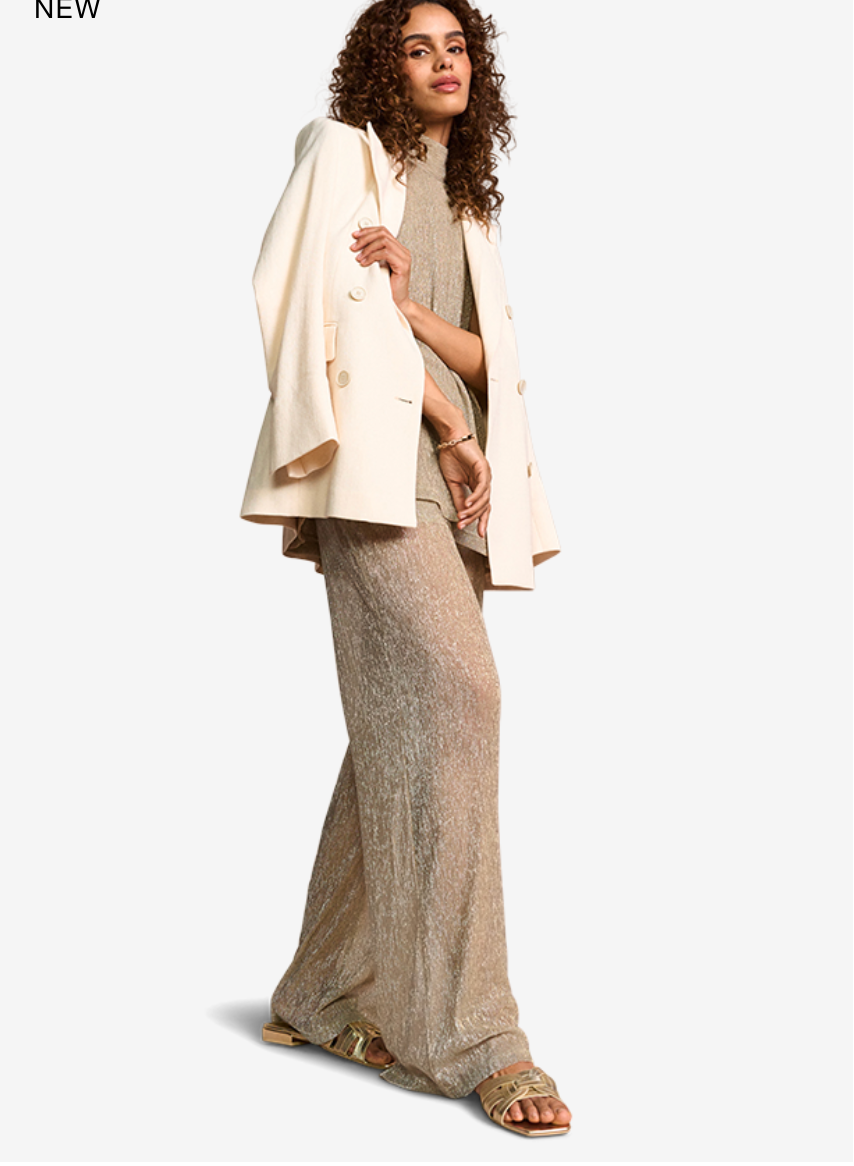 Riani Wide Fit Gold Pant