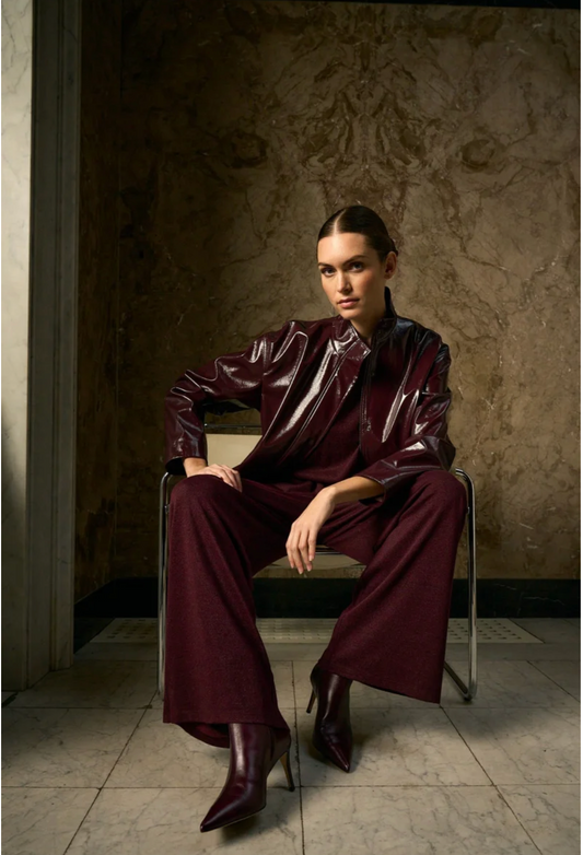 Marc Aurel Vegan Patent Jacket