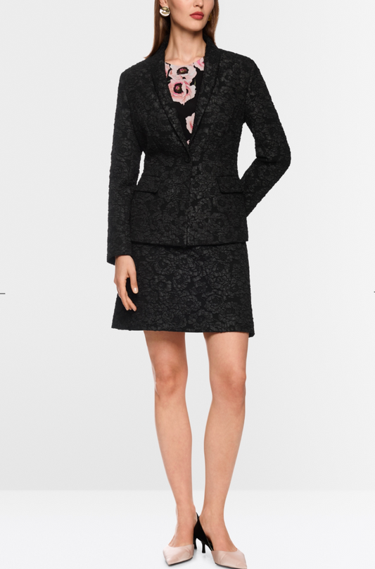 Marc Cain Embossed Floral Blazer