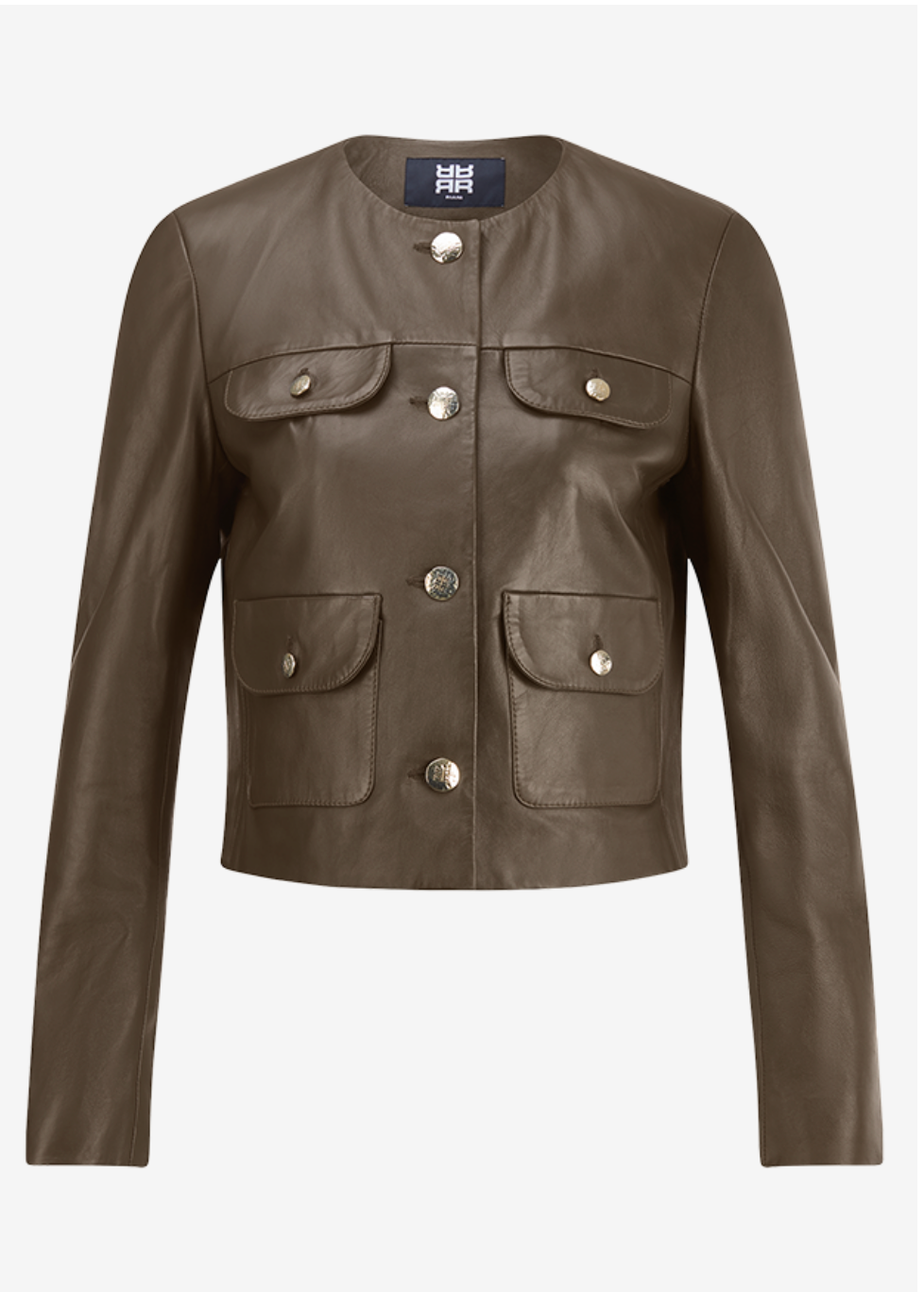 Riani Cropped Leather Jacket
