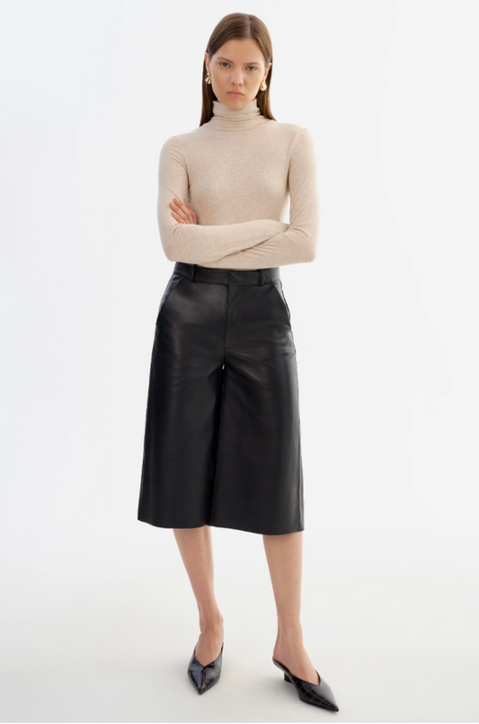 La Marque Lise Leather Shorts