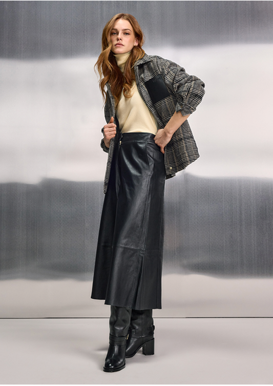 Riani Lamb Nappa Leather Trouser