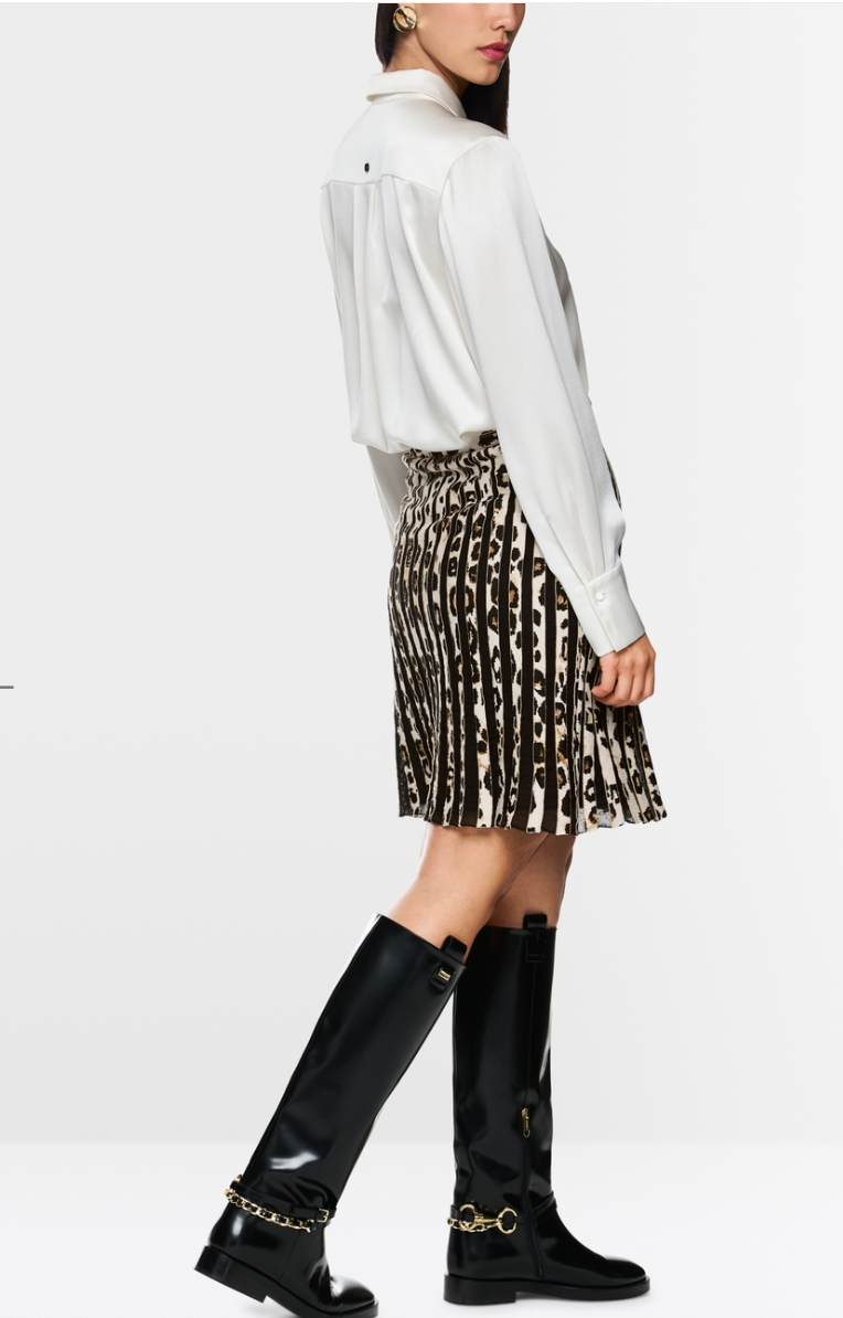 Marc Cain Leo Print Mini Skirt