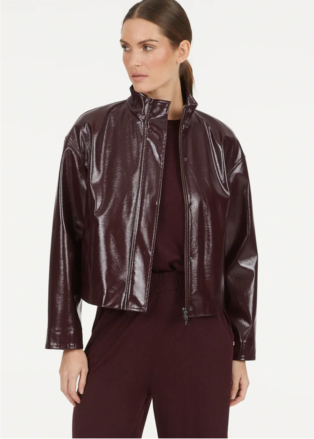 Marc Aurel Vegan Patent Jacket