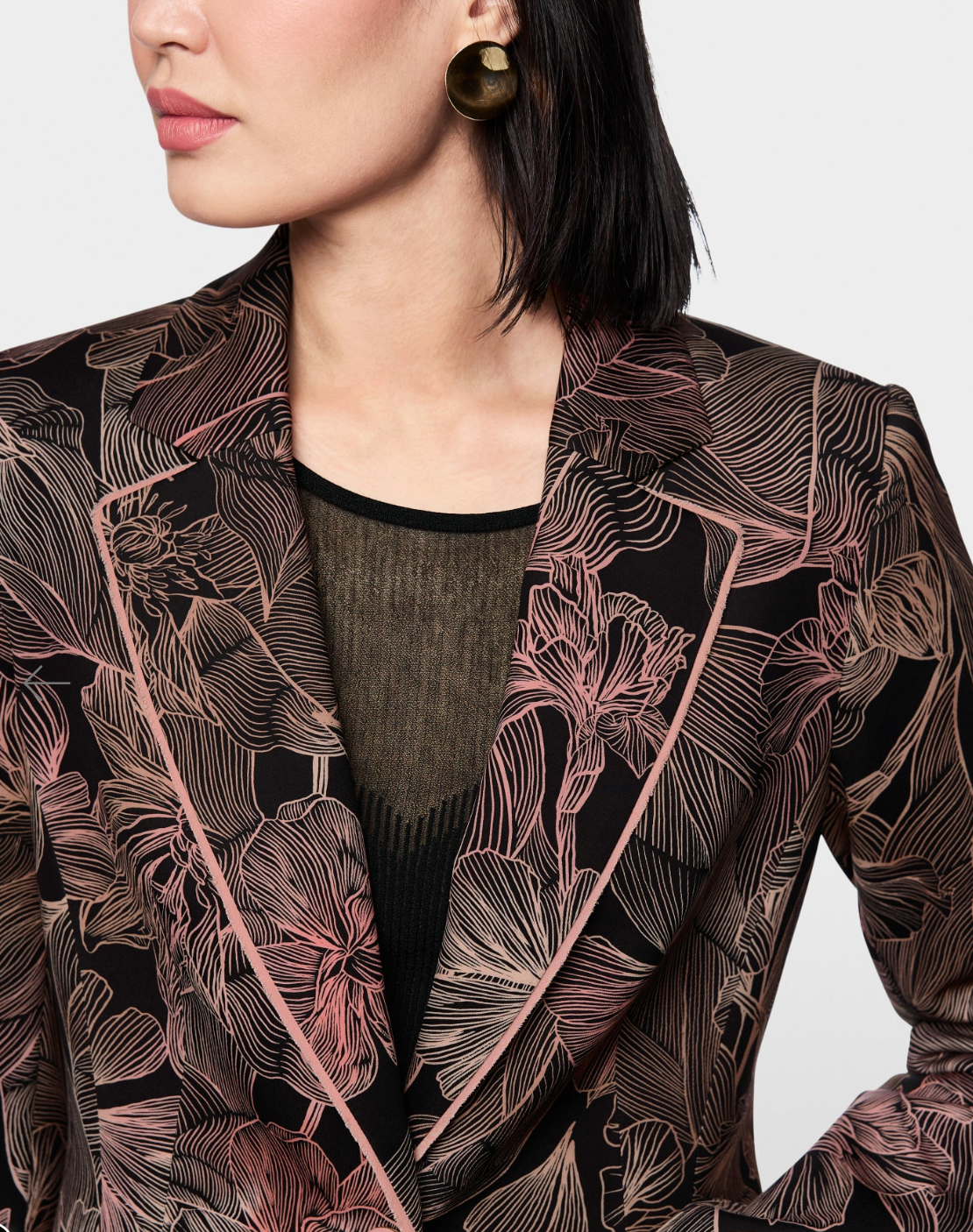 Marc Cain Floral Scuba Blazer