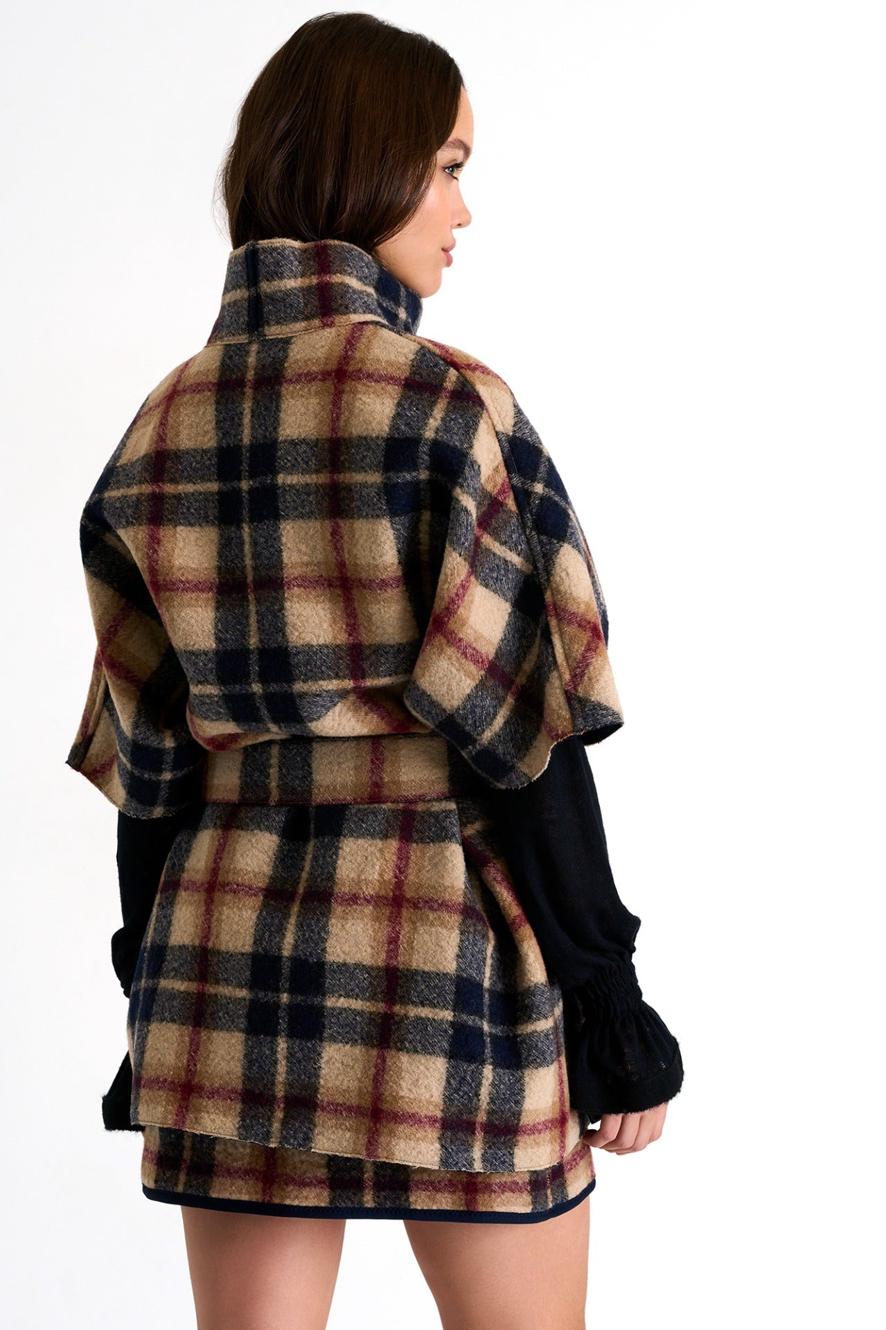 Shan Cape Style Wool Coat