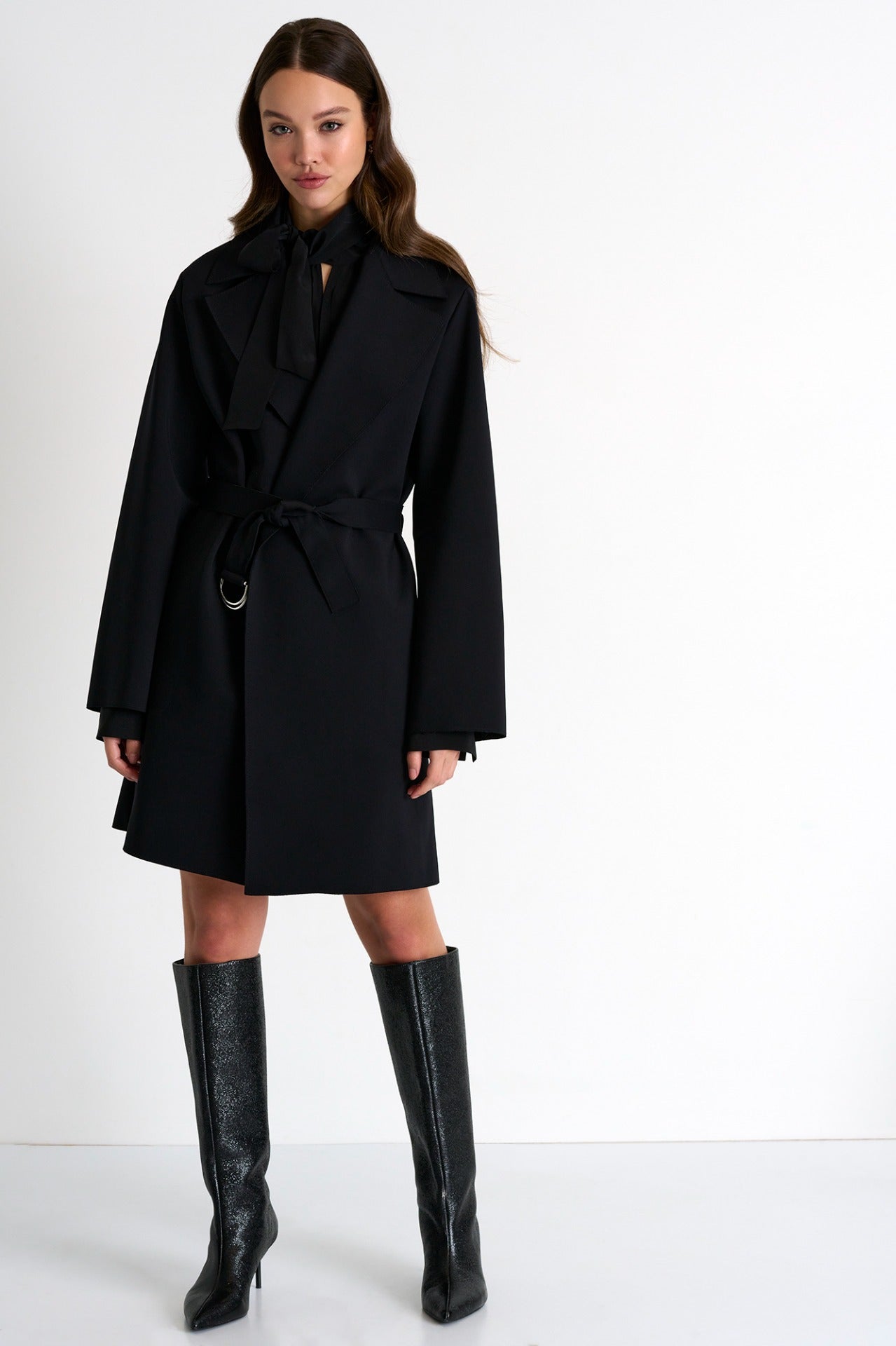 Shan Oversized Belted Coat