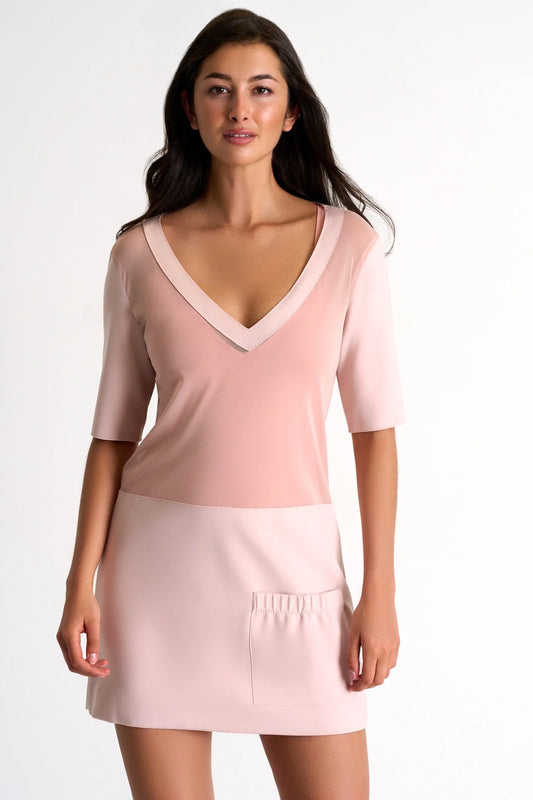 Shan V-Mesh Dress