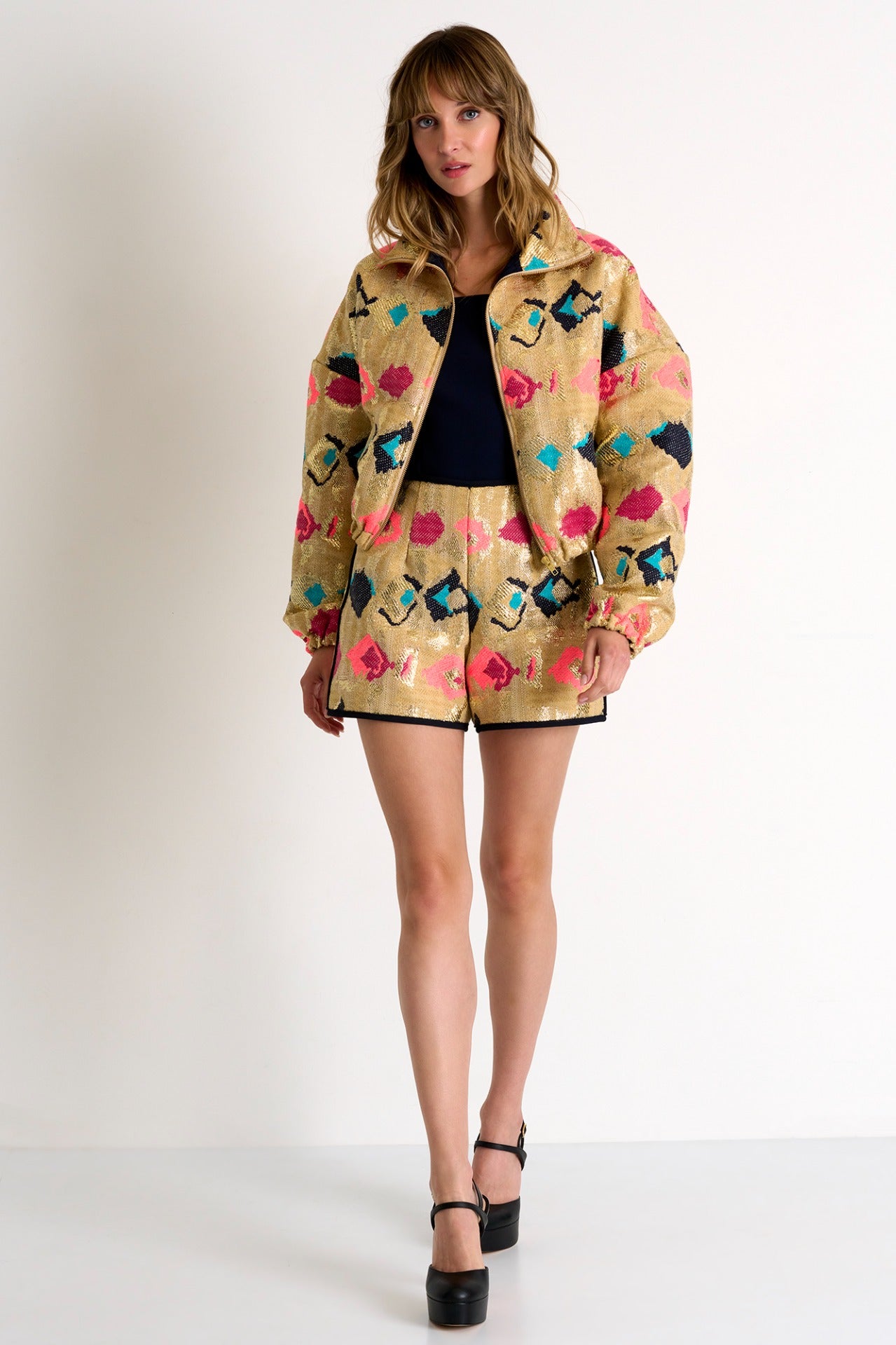 Shan Luxury Jacquard Shorts