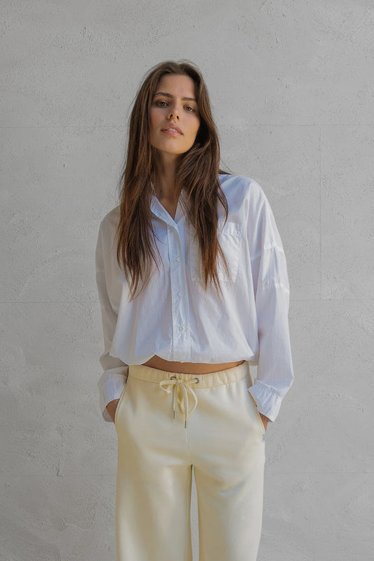 Penn & Ink Cotton Crop Shirt