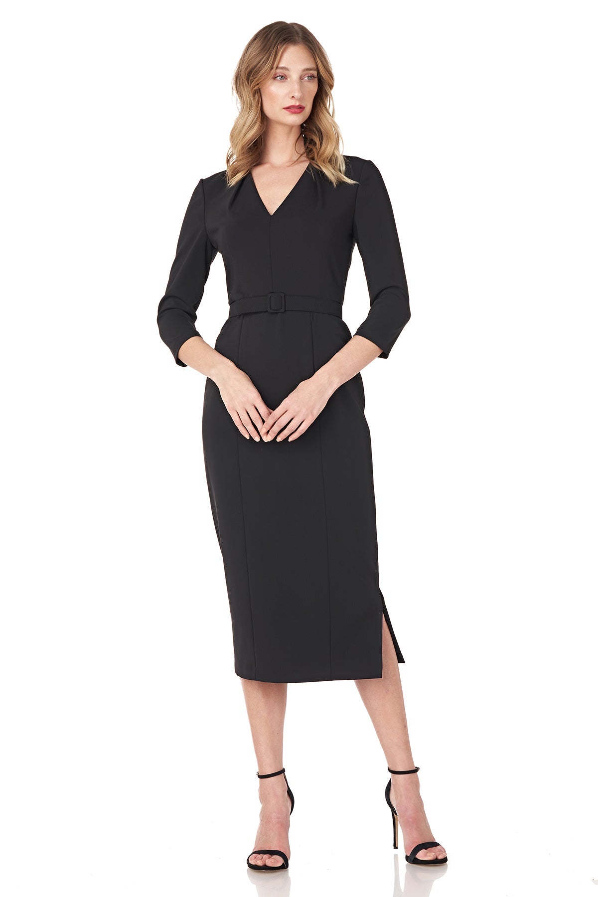 Skylar Swan Neck Midi Dress