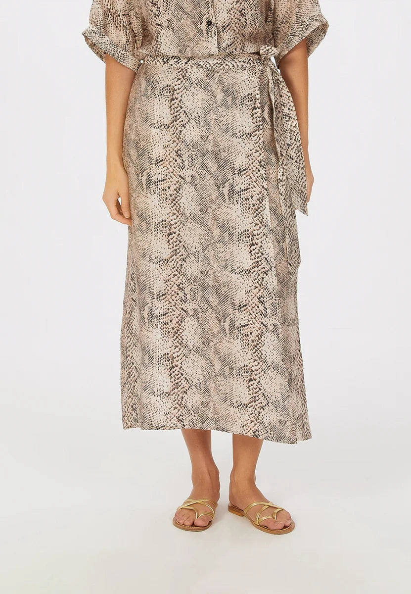 Marc Aurel Snake Print Skirt