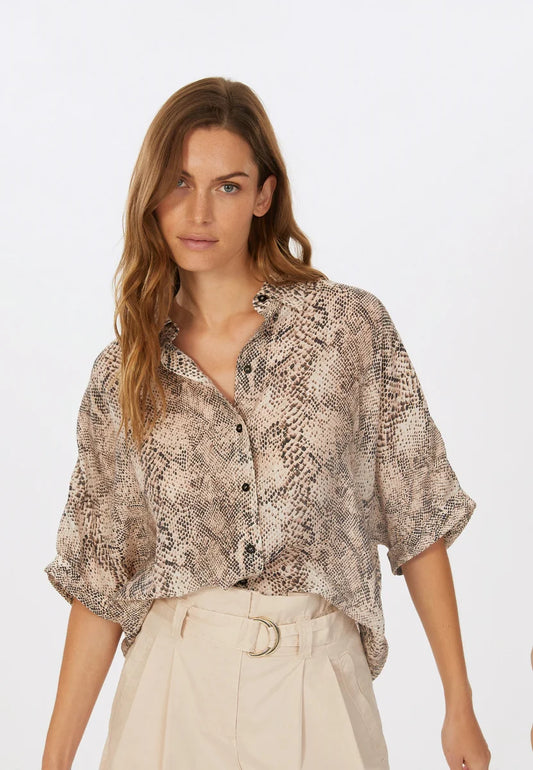 Marc Aurel Snake Print Blouse