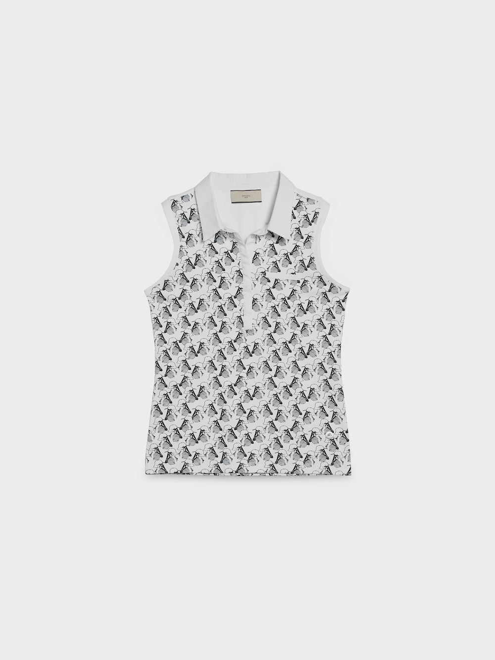 Spoon Print Golf Shirt