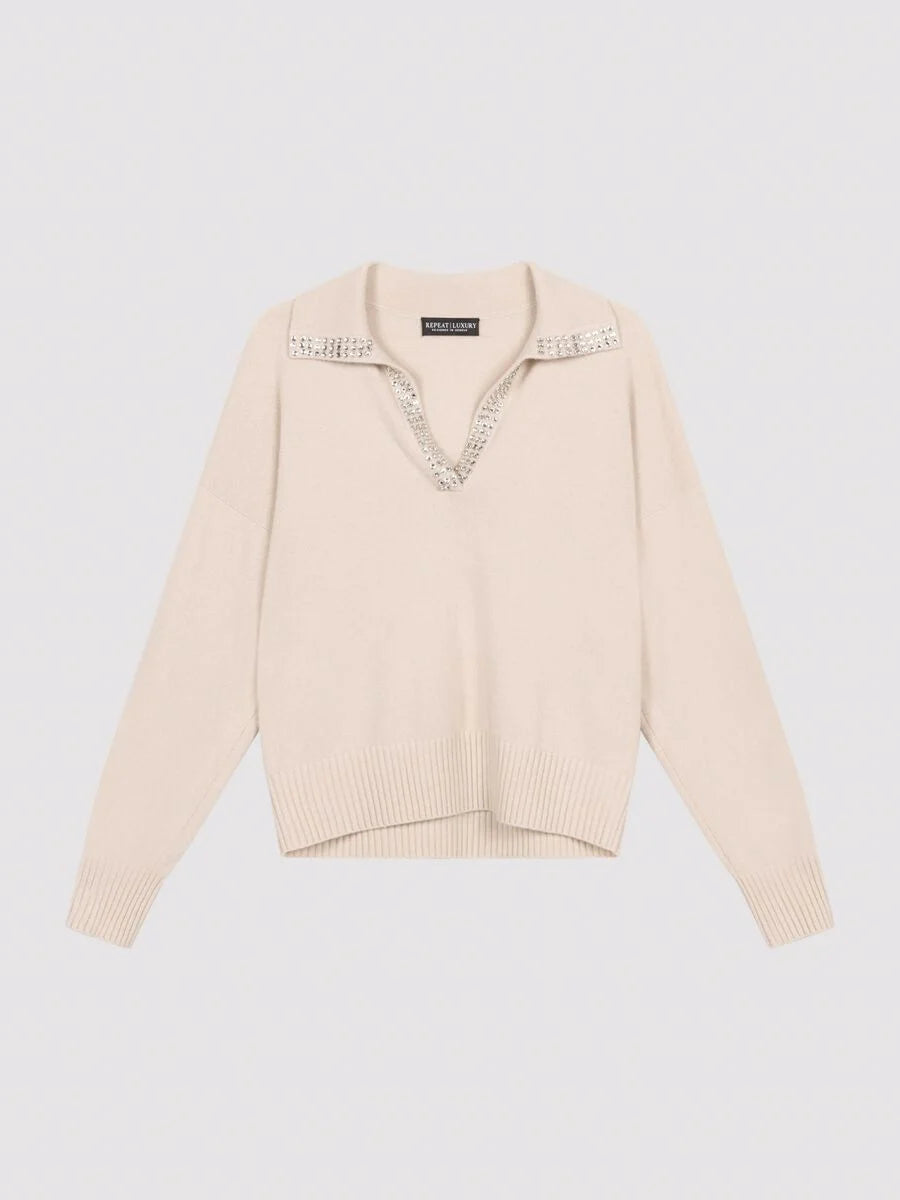 Repeat Sweater with Stud Detail