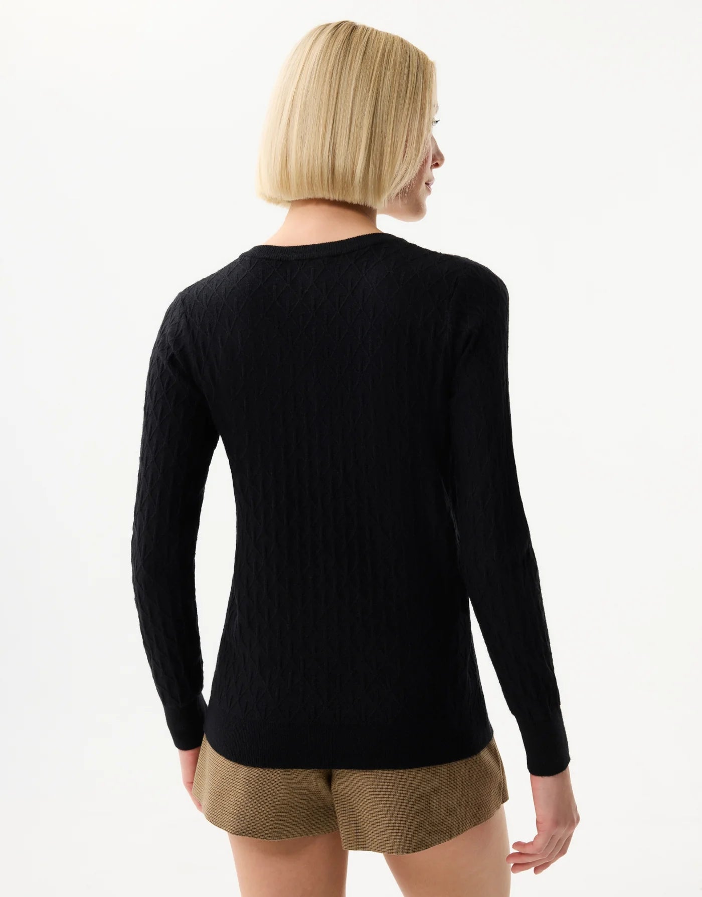 Leo & Ugo Studded V-Neck Sweater