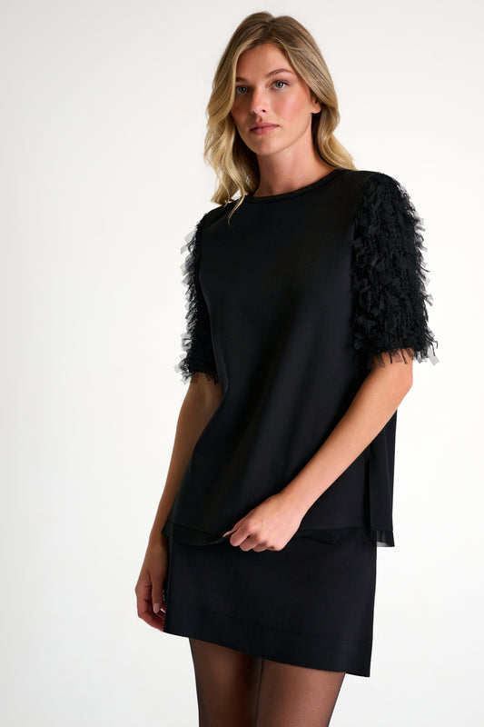 Shan Textured Sleeve Top