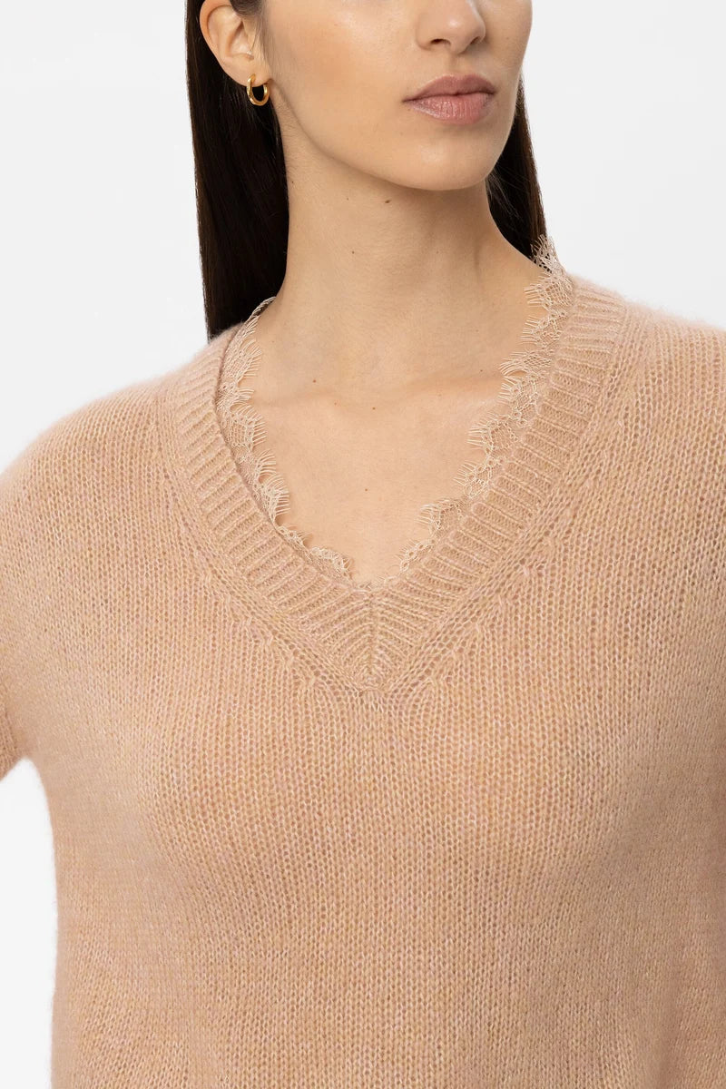 LC Alpaca Blend Lace Sweater