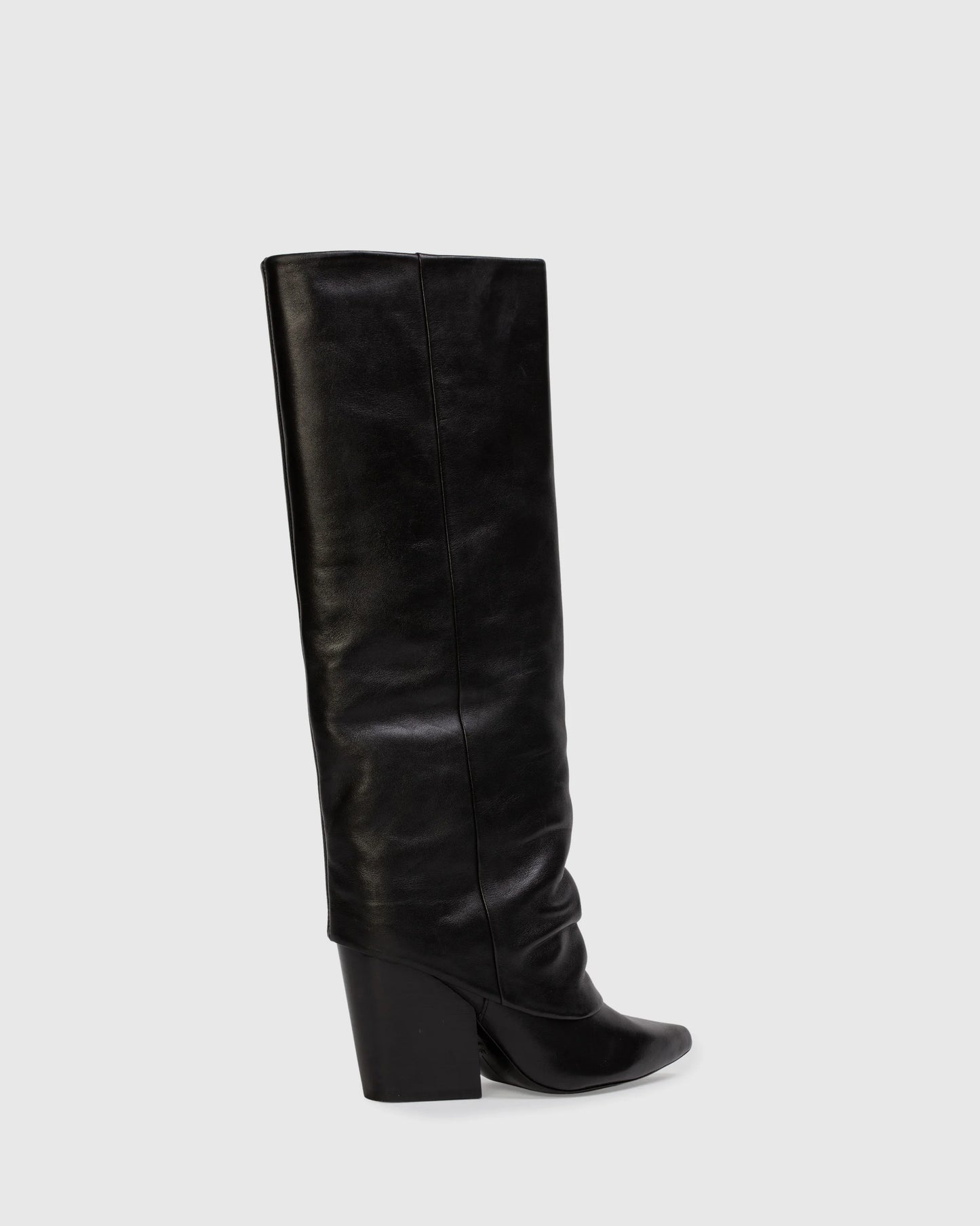 Black Suede Studio Western Boot