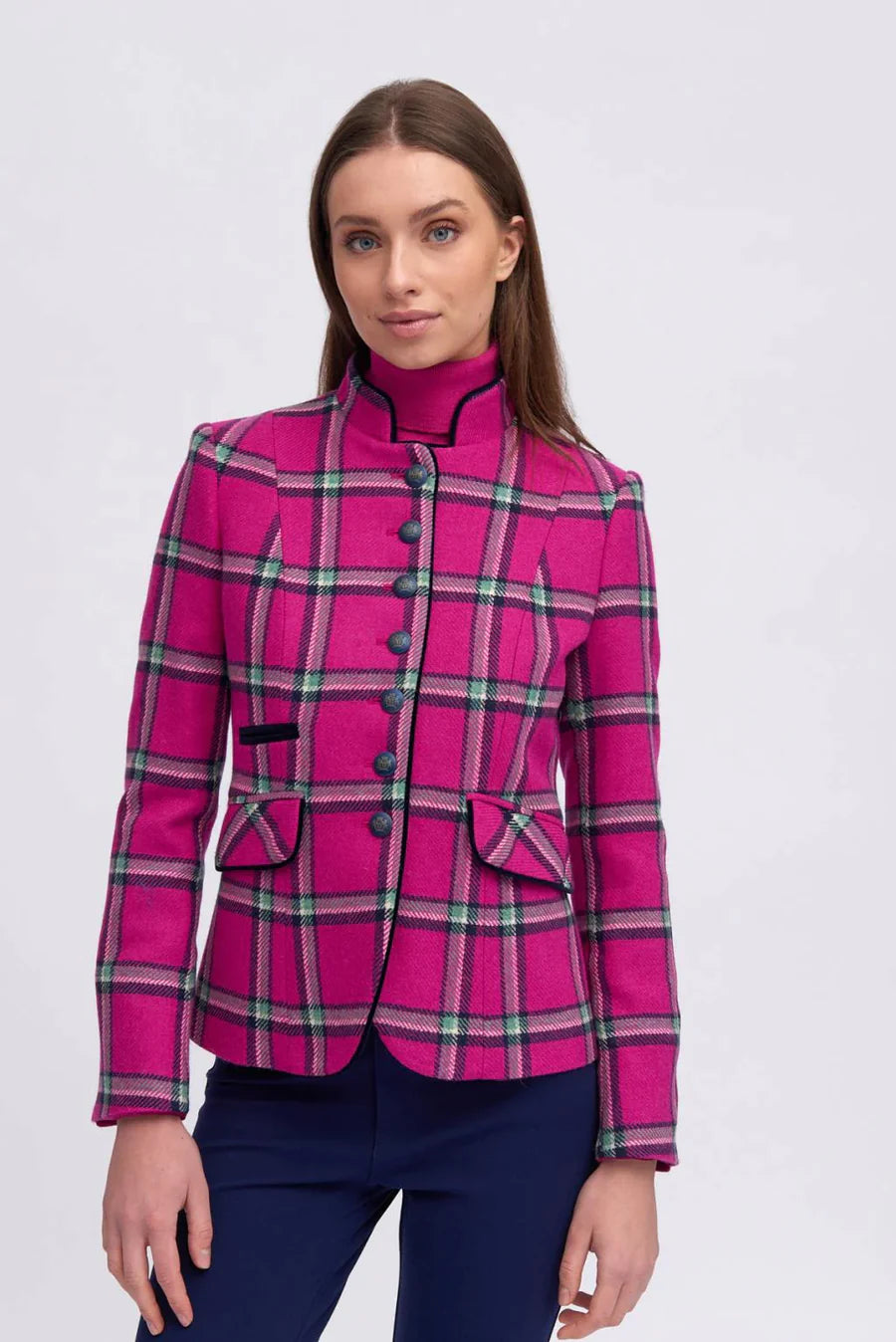 Bariloche Fuschia Check Blazer