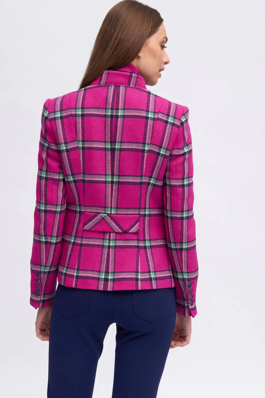 Bariloche Fuschia Check Blazer