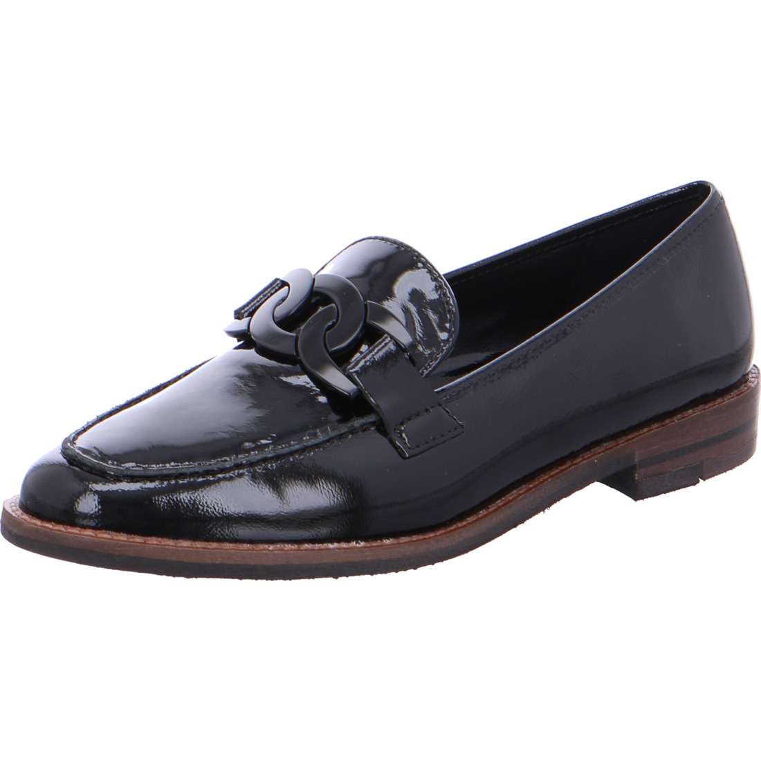 Ara Black Patent Loafer