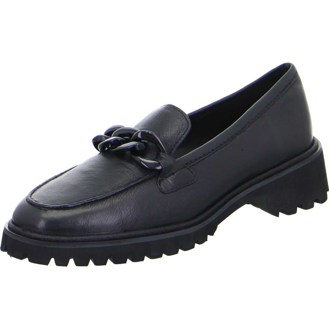 Ara  Black Leather Loafer