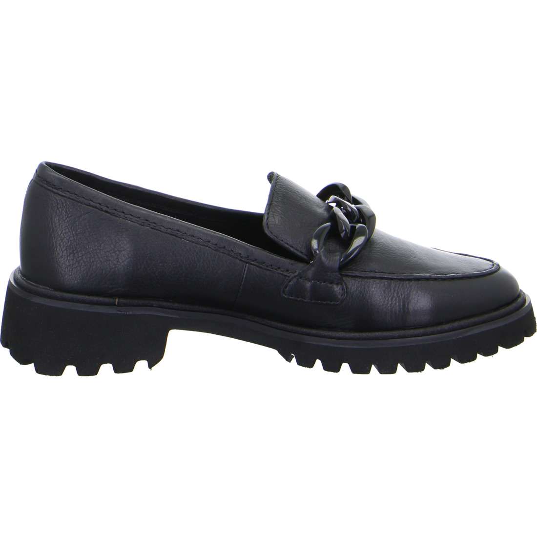 Ara  Black Leather Loafer