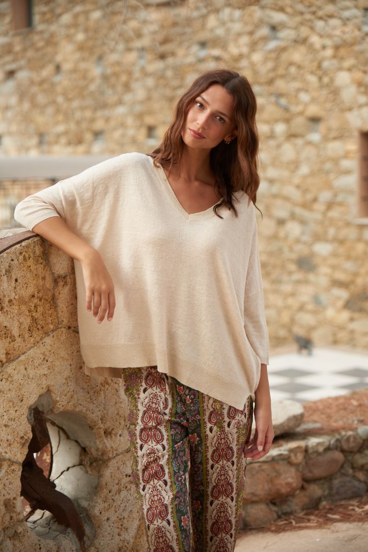 Estheme Cashemire Linen Sweater