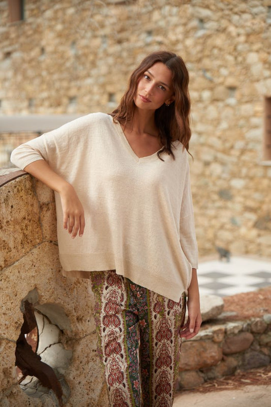 Estheme Cashemire Linen Sweater