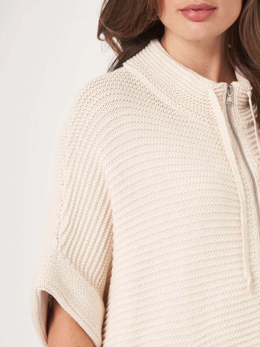 Repeat Cotton Knitted Cardigan