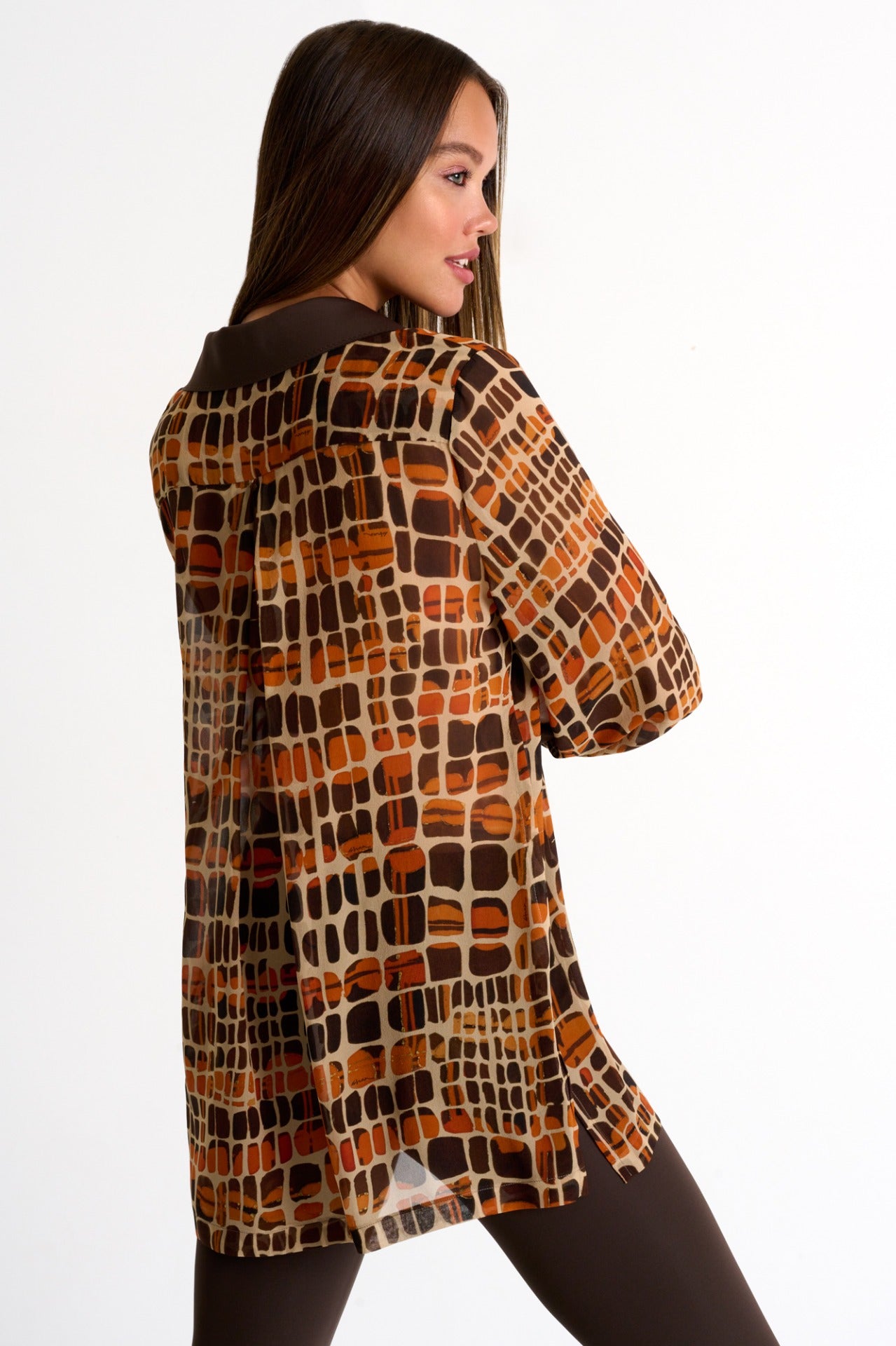 Shan Silk Puff Sleeve Blouse