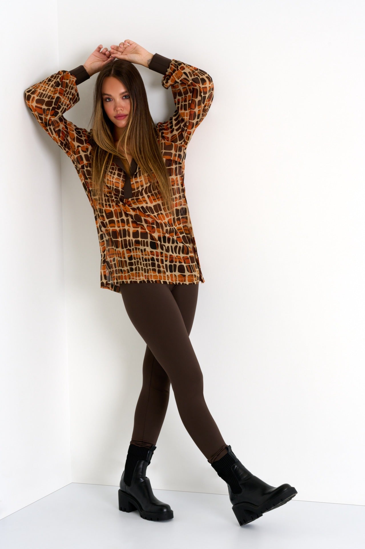Shan Silk Puff Sleeve Blouse