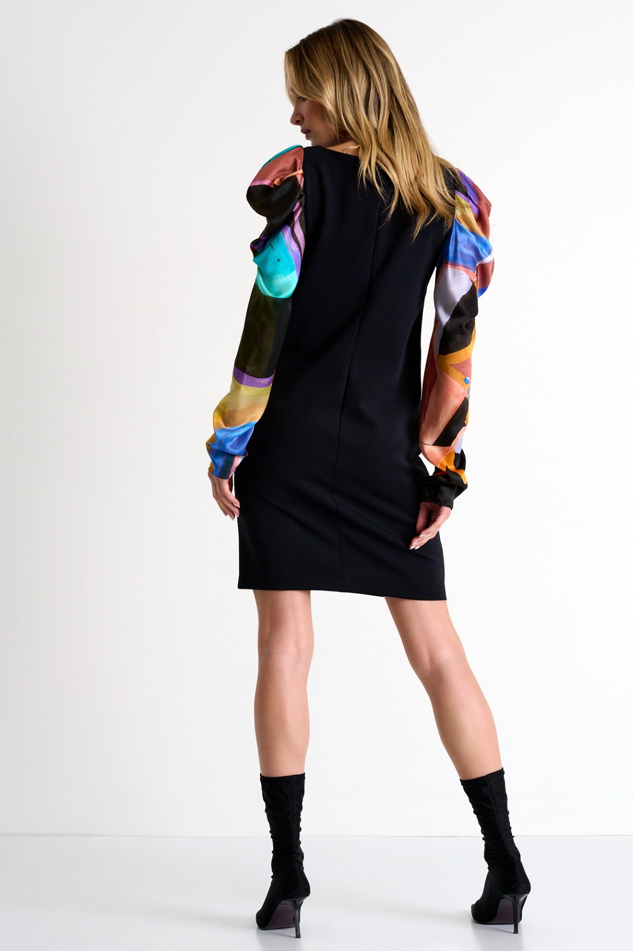Shan Glamorous Puff-Sleeve Dress