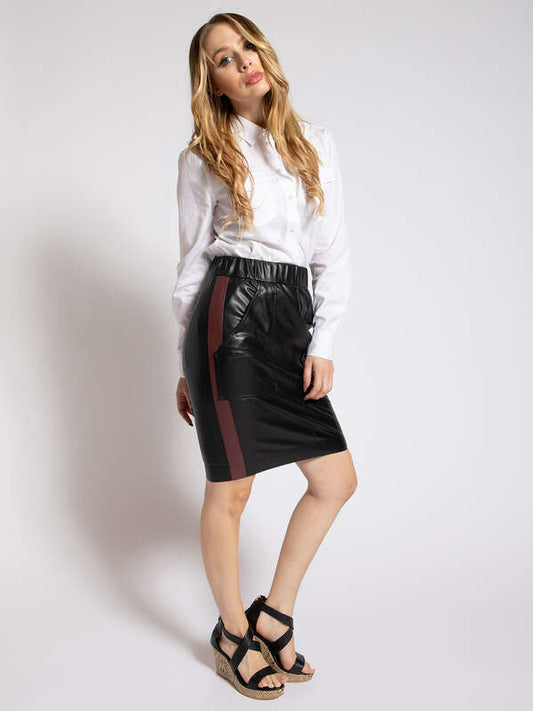 Marc Cain Vegan Leather Skirt