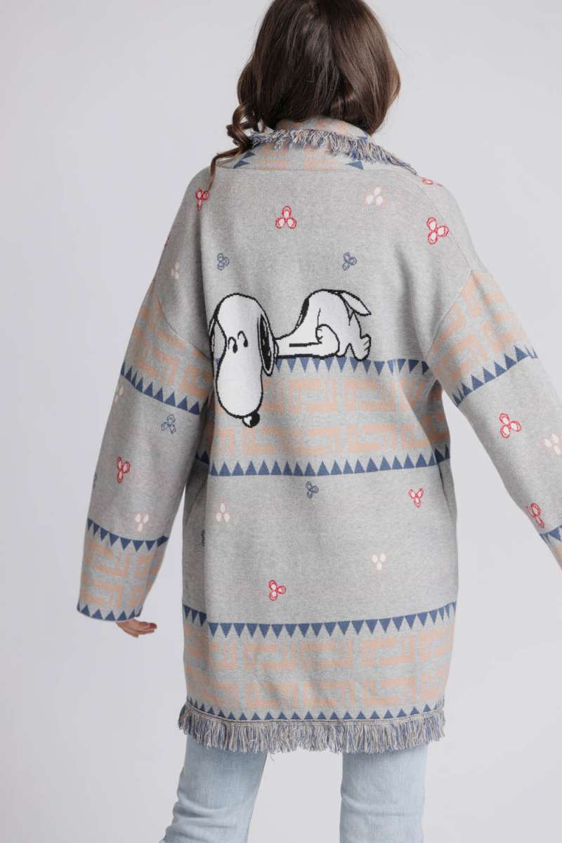 Snoopy Coat With Fringe