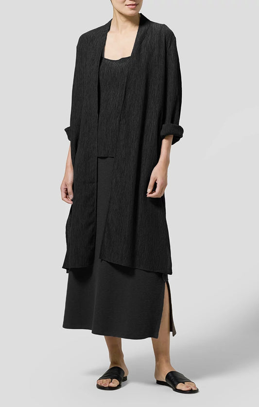 Eileen Fisher Plisse Cardigan