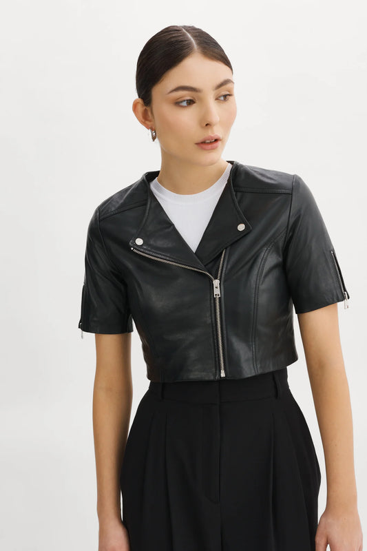 La Marque Kirsi Leather Biker Jacket
