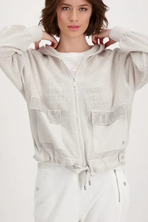 Monari Nude Sparkle Cardigan