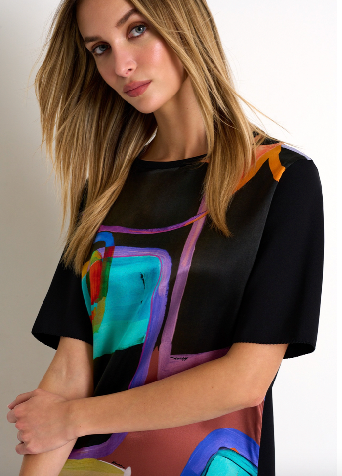 Shan Printed Silk Dress