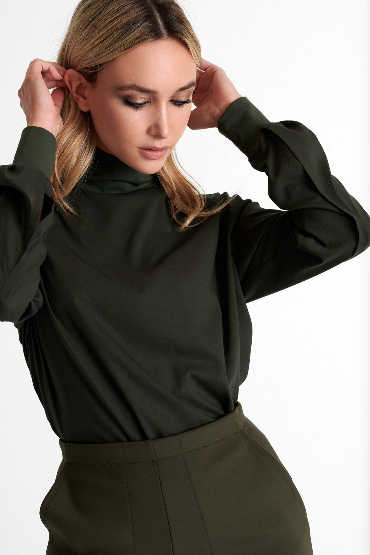Shan Mock Neck Blouse