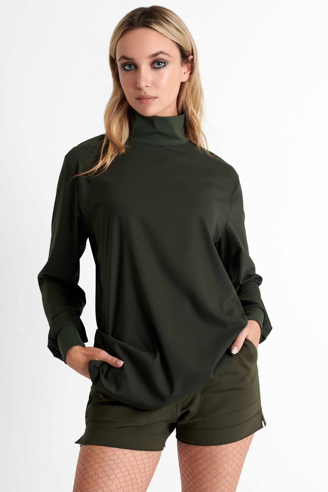 Shan Mock Neck Blouse