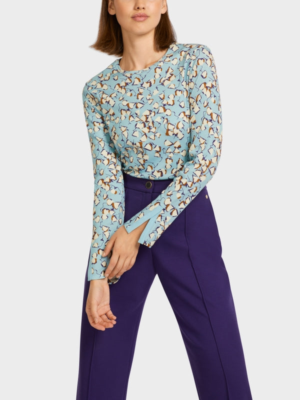 Marc Cain Printed Cotton Top