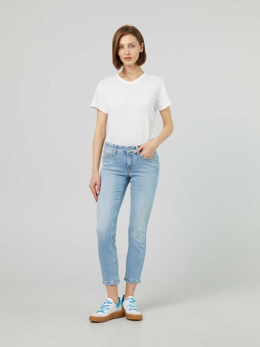 Cambio best sale cropped jeans