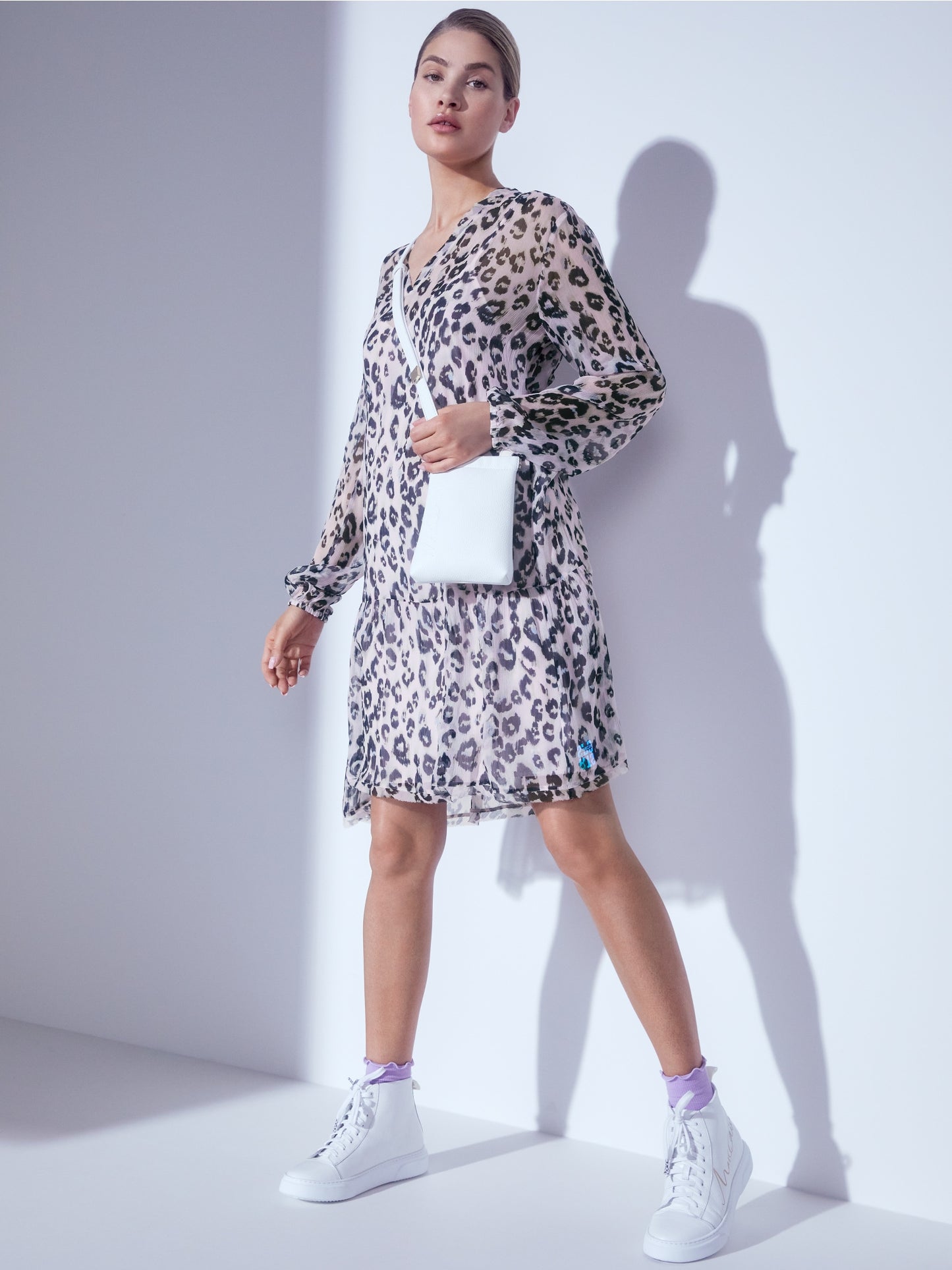 Marc Cain Pink Leopard Dress