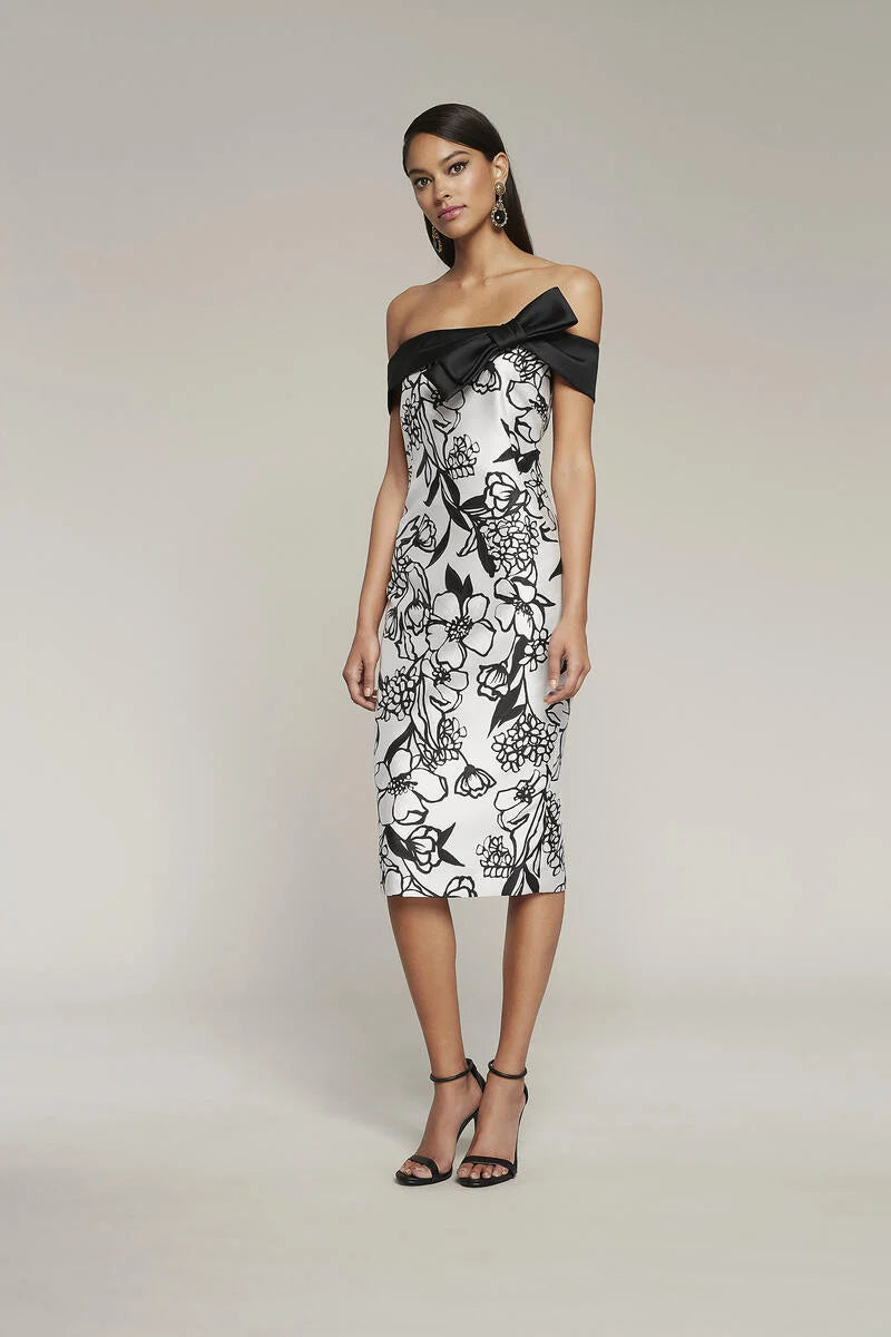 Floral dress hot sale black and white