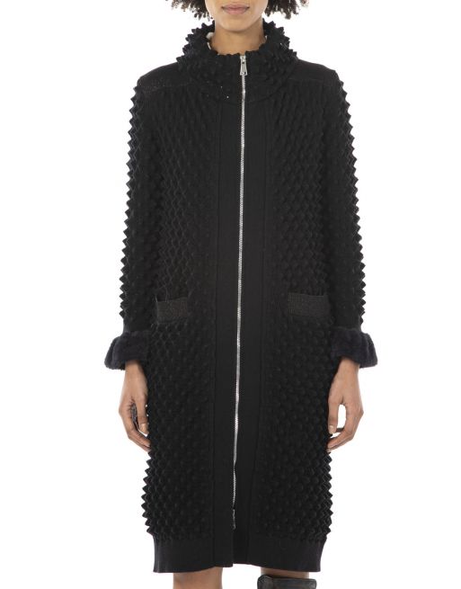 Elisa Cavaletti Long Zip Coat