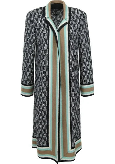 Marc Cain Wool Print Cardigan