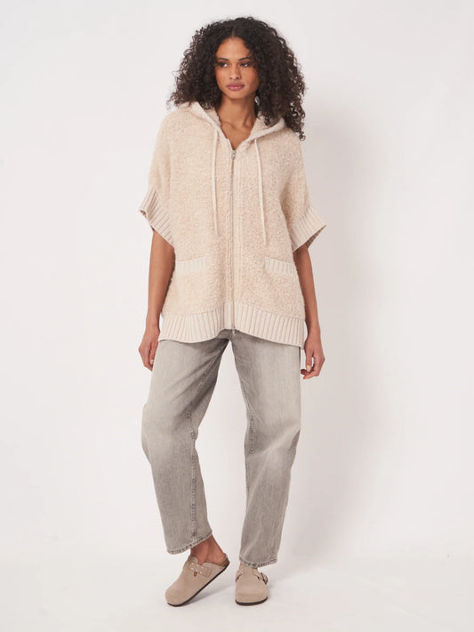 Repeat Alpaca Zip Sweater
